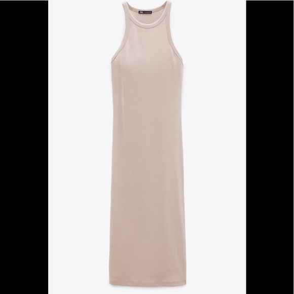 Zara | Dresses | Zara Ribbed Halter 